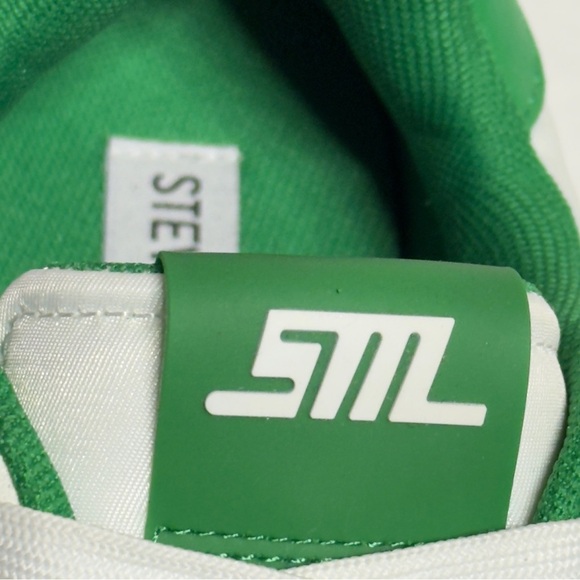 New Steve Madden Kinkade Retro White Green Sneakers 8.5 - Picture 9 of 9